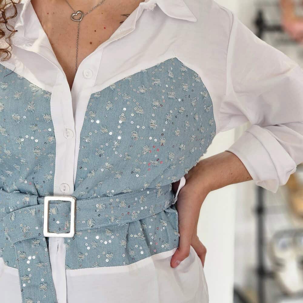 Chemise Ceinturée Shiny