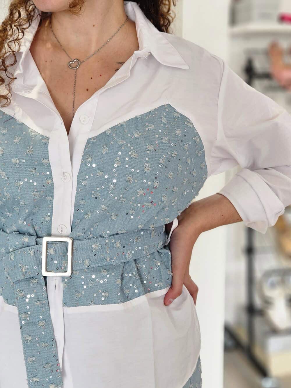 Chemise Ceinturée Shiny