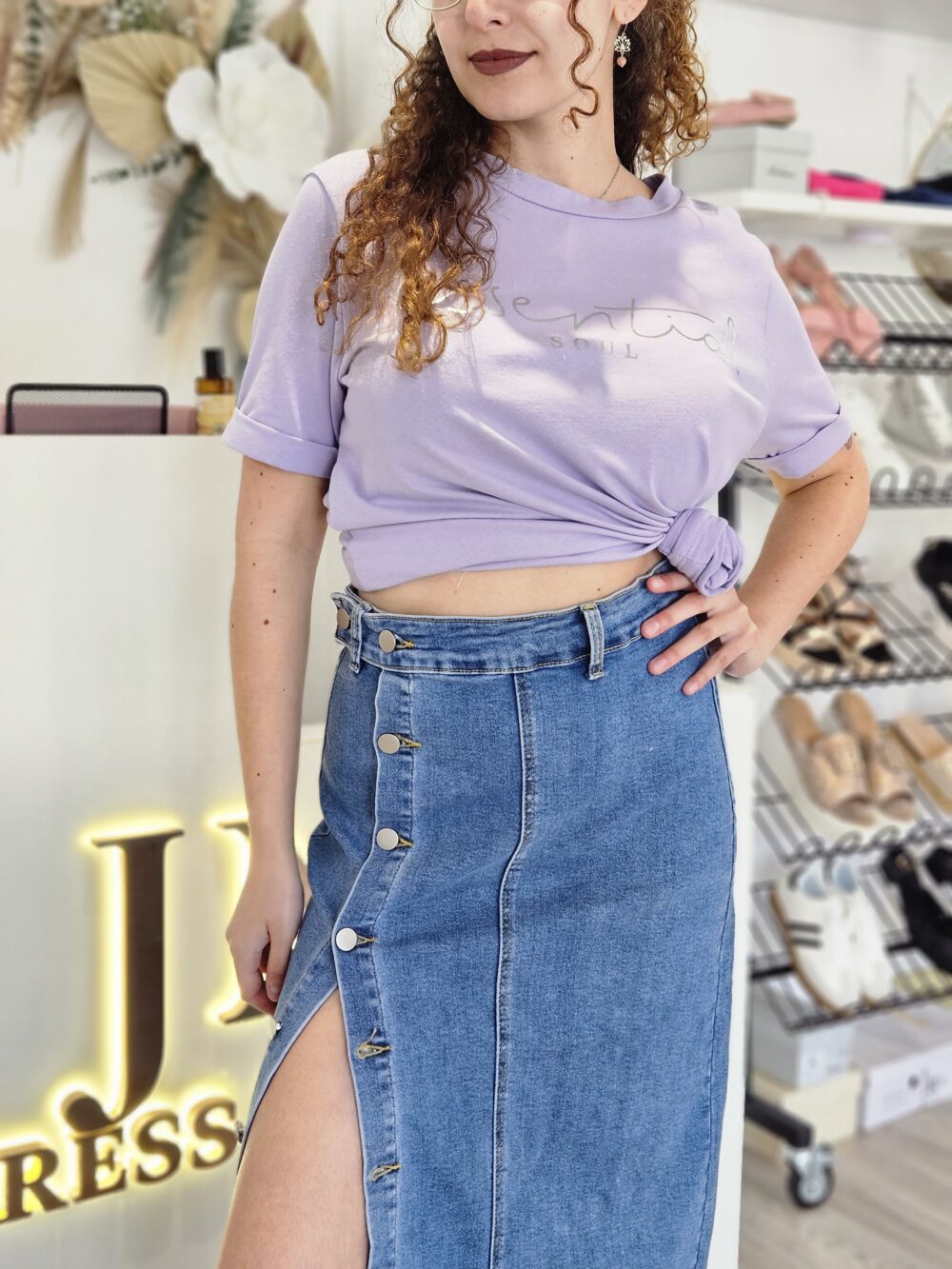 Jupe longue Denim – Image 2