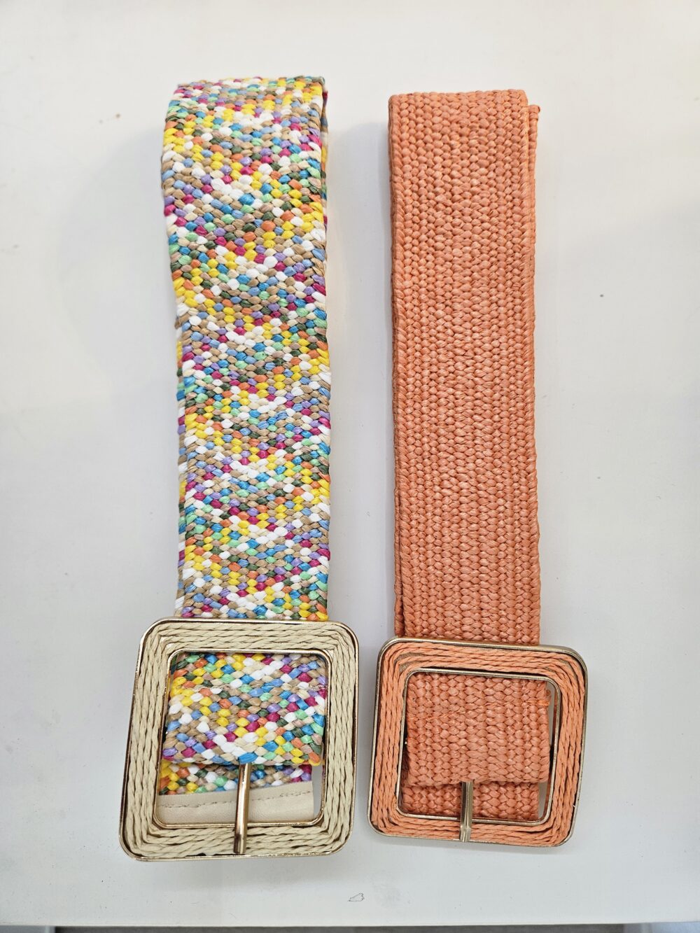 Ceinture en paille élastique