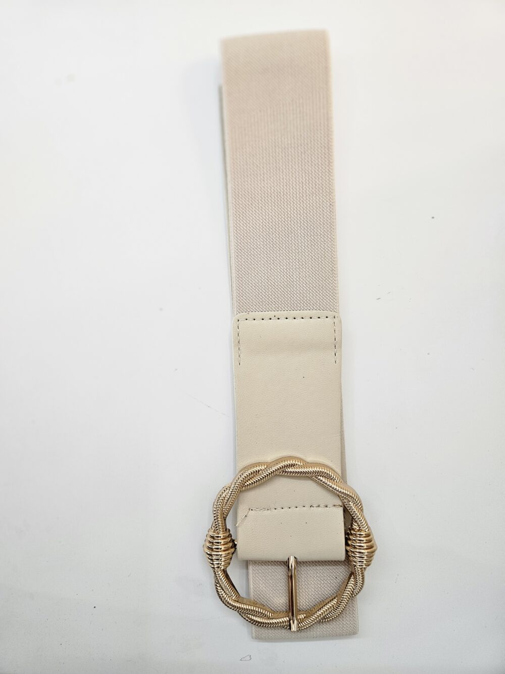 Ceinture écru boucle doré