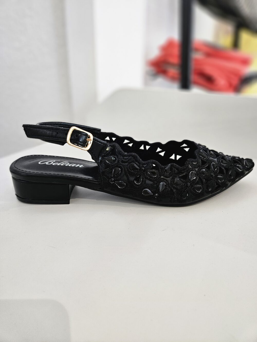 Sandale Noir Shiny – Image 2