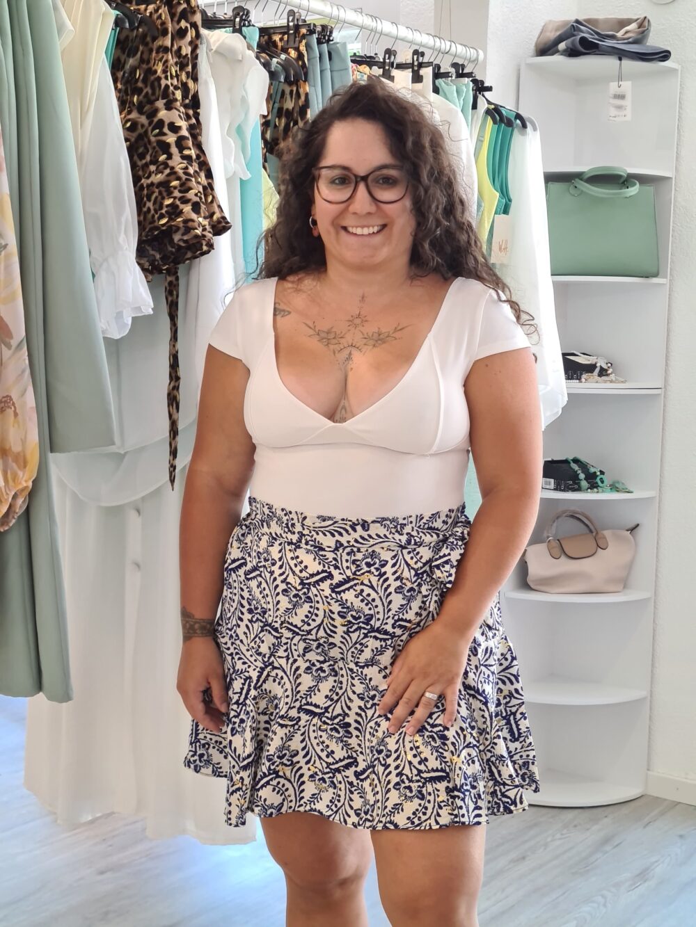 Short effet Jupe Aqua