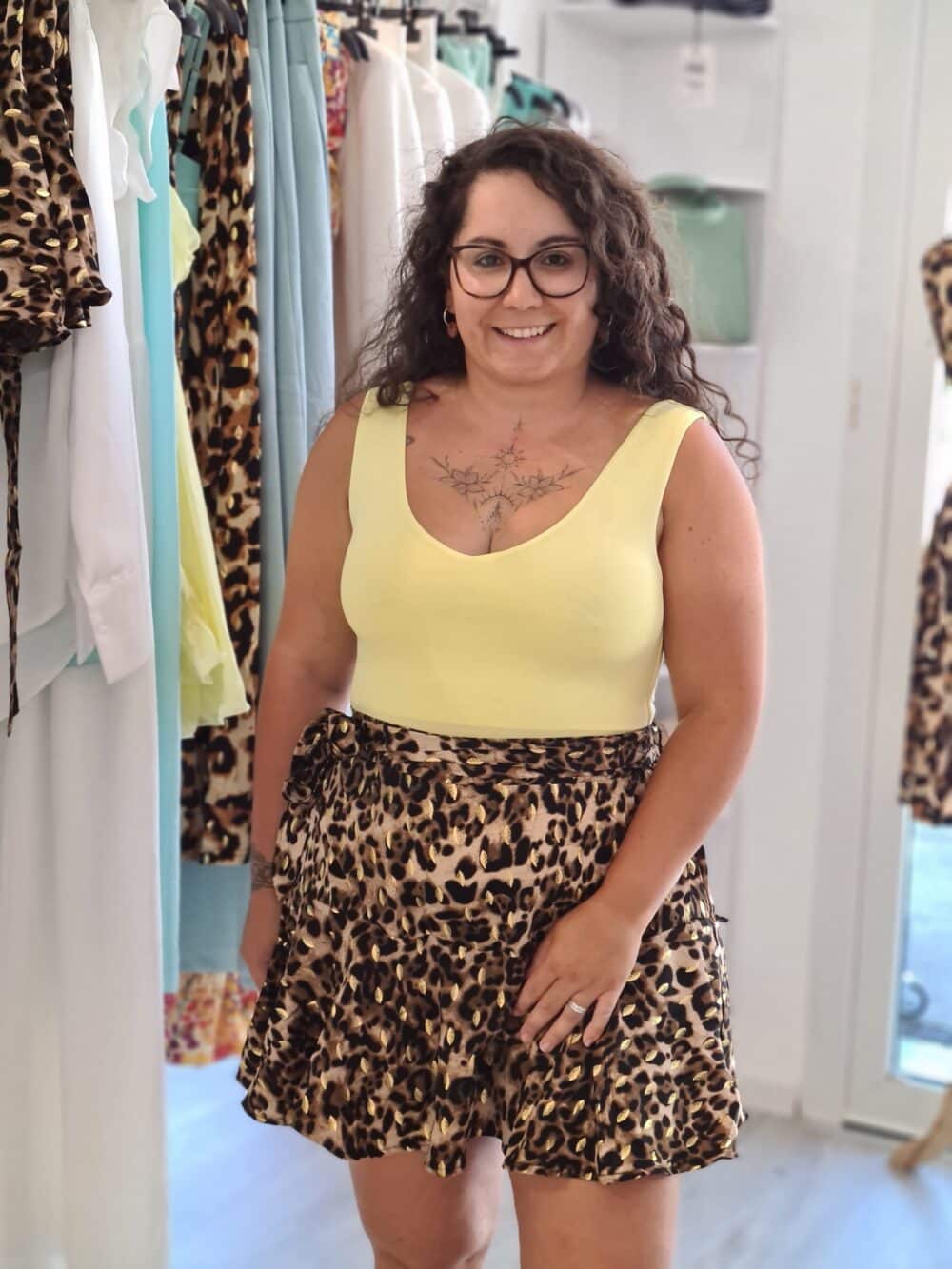 Short effet jupe Leopard – Image 3
